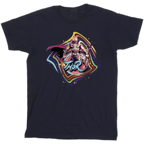 textil Niño Camisetas manga corta Marvel Thor Love And Thunder Thor Swirl Azul