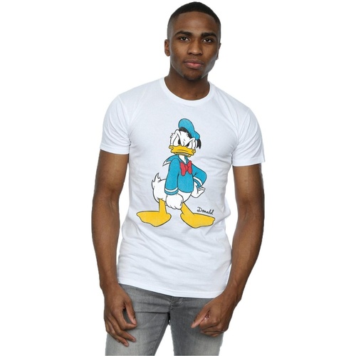 textil Hombre Camisetas manga larga Disney Donald Duck Angry Blanco