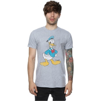 textil Hombre Camisetas manga larga Disney Classic Donald Duck Gris