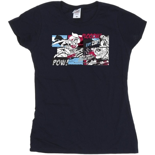 textil Mujer Camisetas manga larga Dc Comics Superman Comic Strip Azul