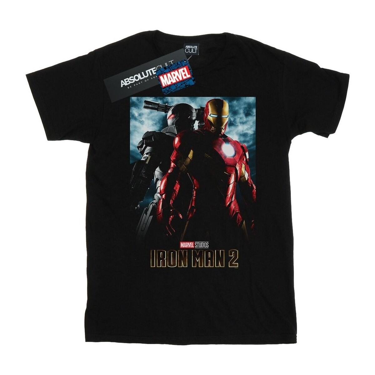 textil Mujer Camisetas manga larga Marvel Studios Iron Man 2 Poster Negro