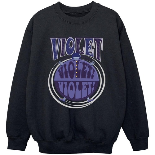 textil Niño Sudaderas Willy Wonka Violet Turning Violet Negro