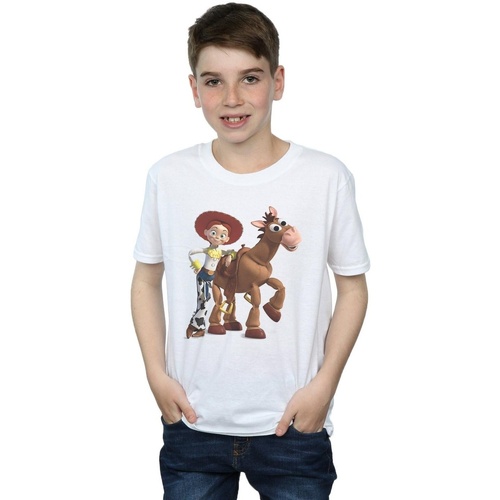 textil Niño Camisetas manga corta Disney Toy Story 4 Jessie And Bullseye Blanco