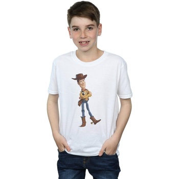 textil Niño Camisetas manga corta Disney Toy Story 4 Sherrif Woody Blanco