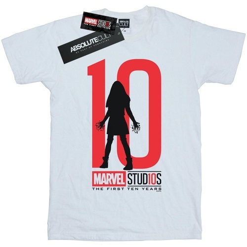 textil Mujer Camisetas manga larga Marvel Studios 10 Years Scarlet Witch Blanco