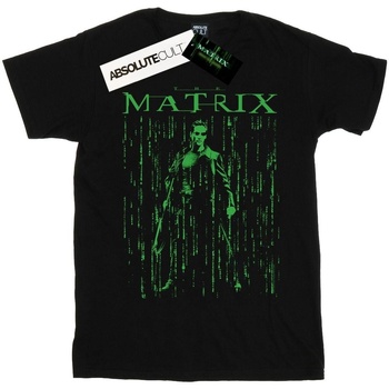 textil Mujer Camisetas manga larga The Matrix Neo Neon Negro