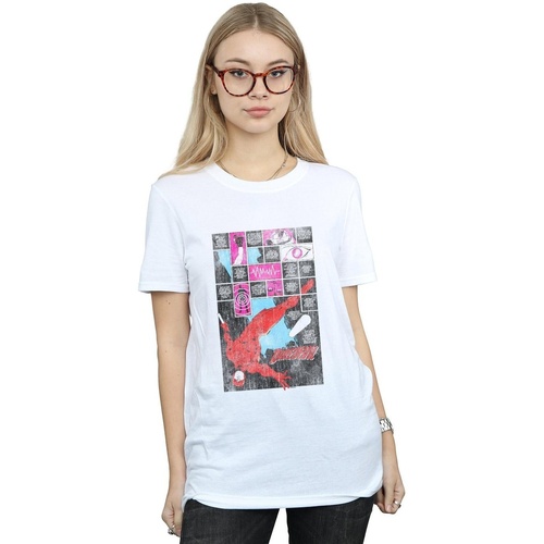 textil Mujer Camisetas manga larga Marvel Daredevil Comic Panels Blanco