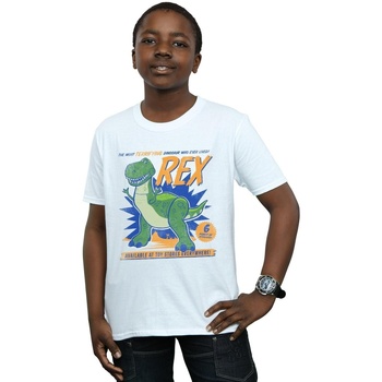 textil Niño Camisetas manga corta Disney Toy Story 4 Rex Terrifying Dinosaur Blanco