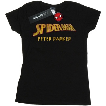 textil Mujer Camisetas manga larga Marvel Spider-Man AKA Peter Parker Negro