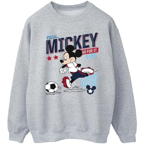 textil Hombre Sudaderas Disney Mickey Mouse Team Mickey Football Gris