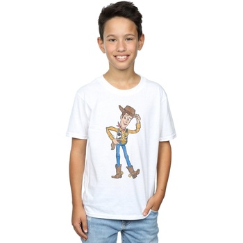 textil Niño Camisetas manga corta Disney Toy Story 4 Sheriff Woody Pose Blanco