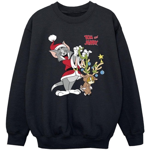 textil Niña Sudaderas Tom & Jerry Christmas Reindeer Negro
