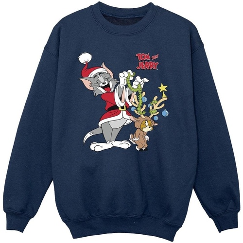 textil Niña Sudaderas Tom & Jerry Christmas Reindeer Azul