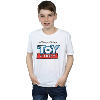 textil Niño Camisetas manga corta Disney Toy Story Cartoon Logo Blanco