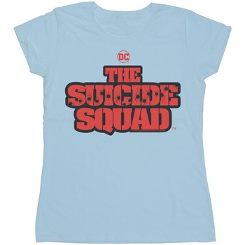 textil Mujer Camisetas manga larga Dc Comics The Suicide Squad Movie Logo Azul