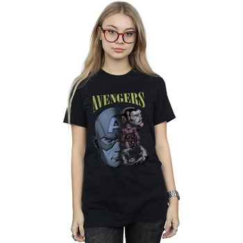 textil Mujer Camisetas manga larga Marvel Avengers Homage Negro