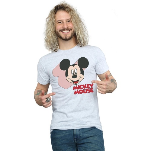 textil Hombre Camisetas manga larga Disney Mickey Mouse Move Gris
