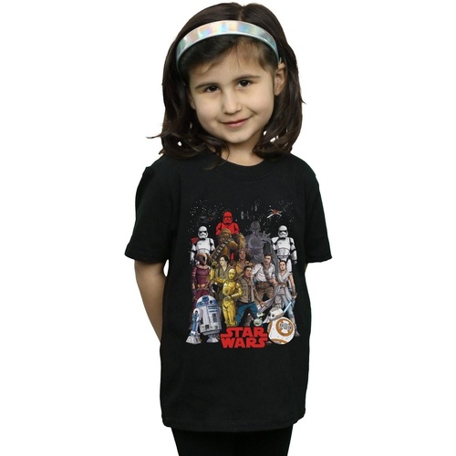 textil Niña Camisetas manga larga Disney The Rise Of Skywalker Character Collage Negro