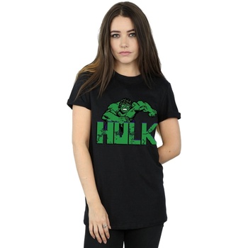 textil Mujer Camisetas manga larga Marvel Hulk Pixelated Negro