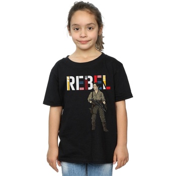 textil Niña Camisetas manga larga Disney The Rise Of Skywalker Rebel Rose Negro