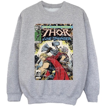 textil Niña Sudaderas Marvel Thor Love And Thunder Vintage Poster Gris