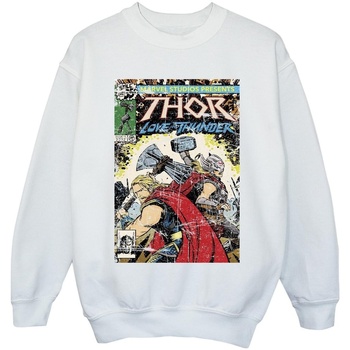 textil Niña Sudaderas Marvel Thor Love And Thunder Vintage Poster Blanco