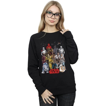 textil Mujer Sudaderas Disney The Rise Of Skywalker Character Collage Negro
