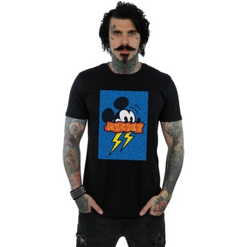 textil Hombre Camisetas manga larga Disney Mickey Mouse 90s Flash Negro