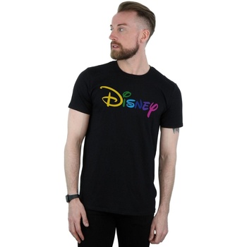textil Hombre Camisetas manga larga Disney Colour Logo Negro