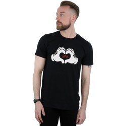 textil Hombre Camisetas manga larga Disney Mickey Mouse Loves You Negro
