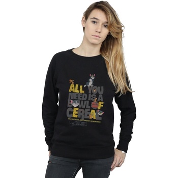 textil Mujer Sudaderas Dessins Animés All You Need Is Negro