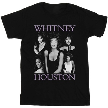 textil Niño Camisetas manga corta Whitney Houston Multiple Pose Negro