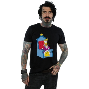 textil Hombre Camisetas manga larga Disney Donald Duck King Donald Negro