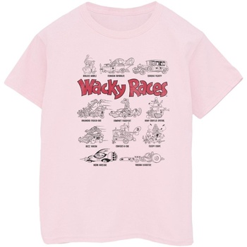 textil Niño Camisetas manga corta Wacky Races Car Lineup Rojo