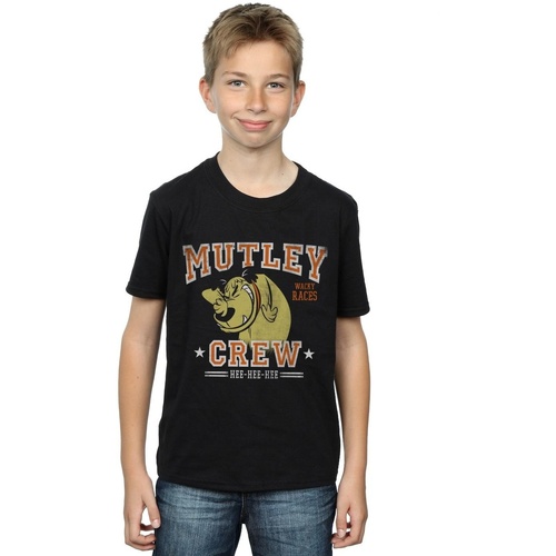 textil Niño Camisetas manga corta Wacky Races Mutley Crew Negro
