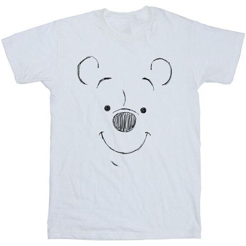 textil Niño Camisetas manga corta Disney Winnie The Pooh Winnie The Pooh Face Blanco