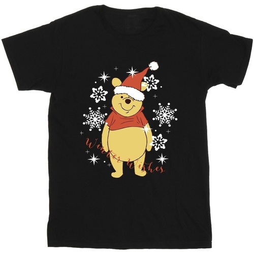 textil Niño Camisetas manga corta Disney Winnie The Pooh Winter Wishes Negro