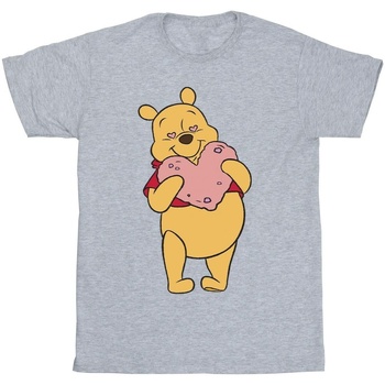 textil Niño Camisetas manga corta Disney Winnie The Pooh Heart Eyes Gris