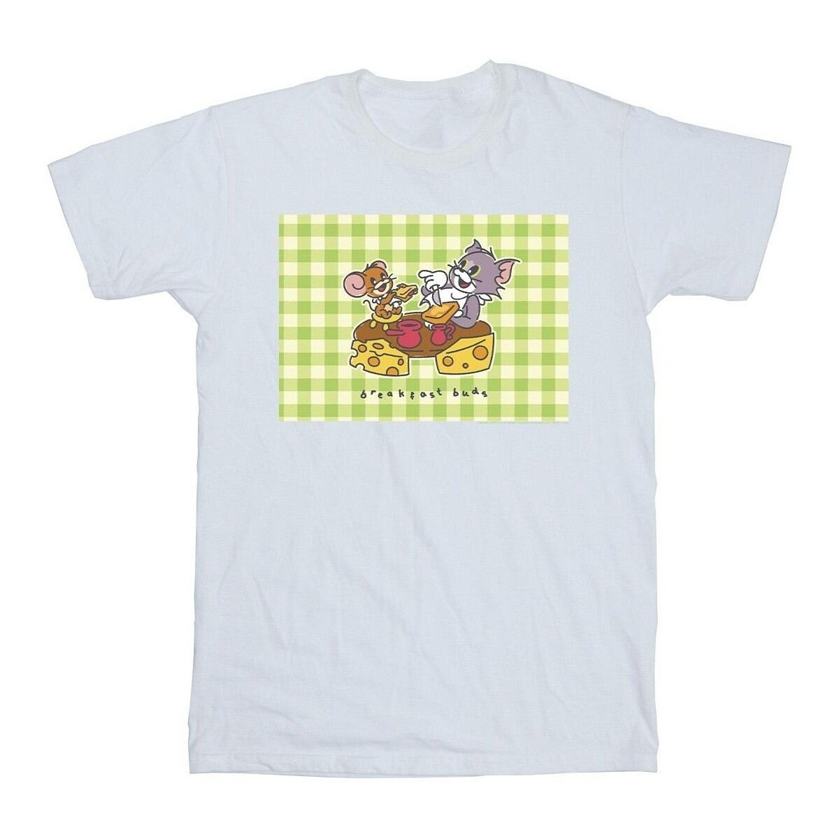 textil Niña Camisetas manga larga Dessins Animés Breakfast Buds Blanco