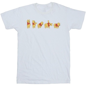 textil Niño Camisetas manga corta Disney Winnie The Pooh Stretching Blanco