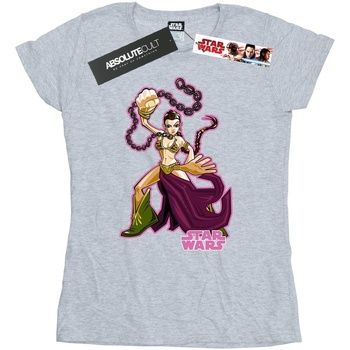 textil Mujer Camisetas manga larga Disney Return Of The Jedi Leia Gris