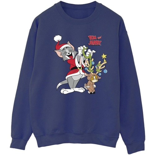 textil Mujer Sudaderas Tom & Jerry Christmas Reindeer Azul