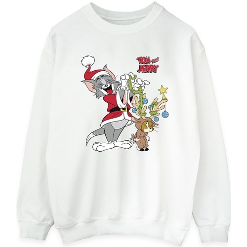 textil Mujer Sudaderas Tom & Jerry Christmas Reindeer Blanco