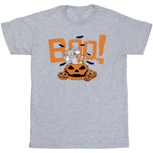 textil Niña Camisetas manga larga Tom & Jerry Halloween Boo! Gris