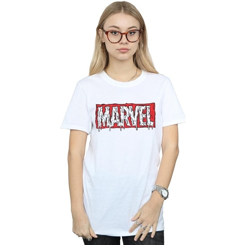 textil Mujer Camisetas manga larga Marvel BI40932 Blanco