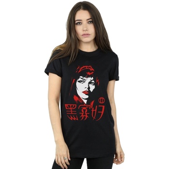 textil Mujer Camisetas manga larga Marvel Black Widow Chinese Logo Negro