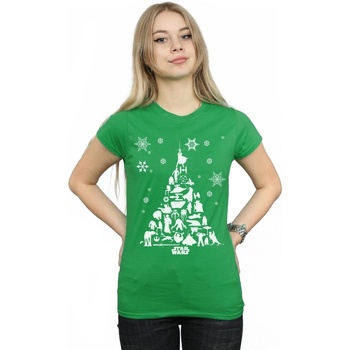 textil Mujer Camisetas manga larga Disney Christmas Tree Verde