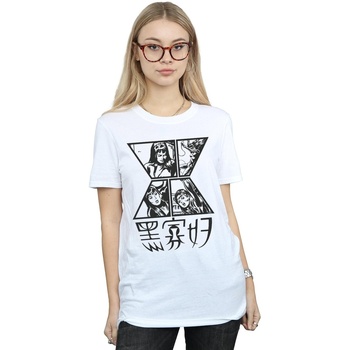 textil Mujer Camisetas manga larga Marvel Black Widow Symbol Blanco