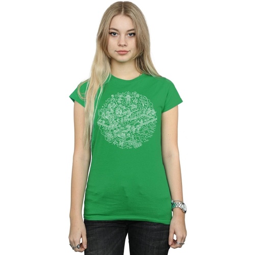 textil Mujer Camisetas manga larga Disney BI41202 Verde