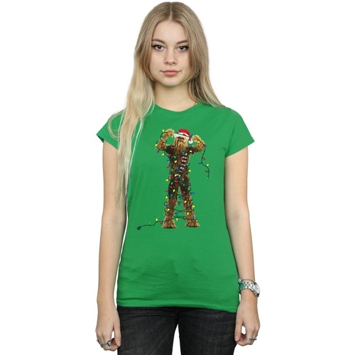 textil Mujer Camisetas manga larga Disney BI41235 Verde